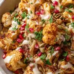 roasted cauliflower tahini salad