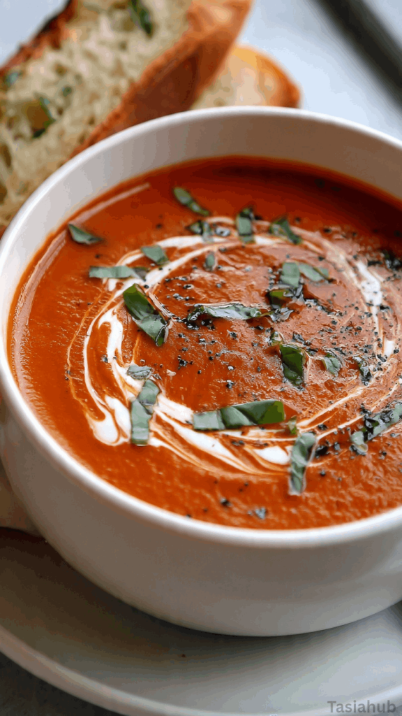 roasted tomato and basil soup