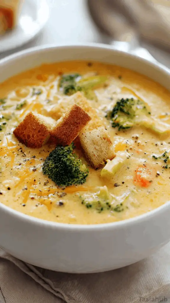 slow cooker broccoli cheddar soup