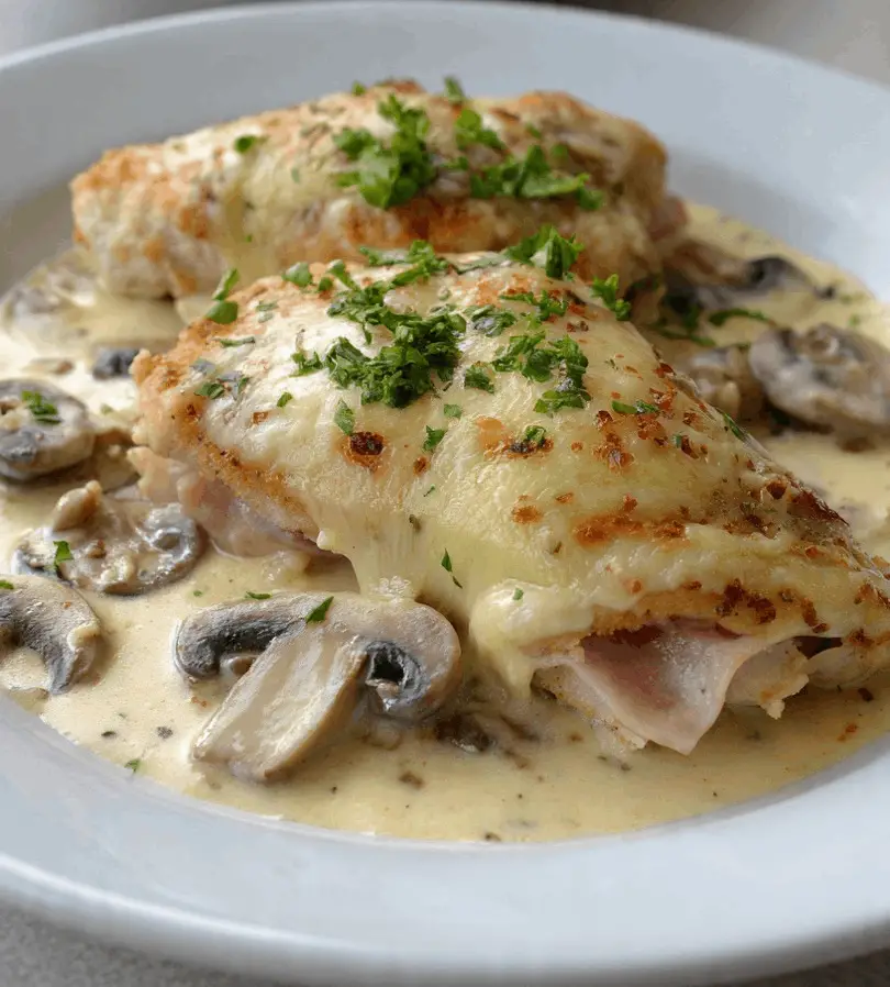 Crockpot Chicken Cordon Bleu