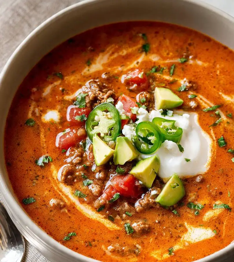 crockpot keto taco soup
