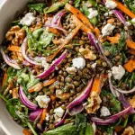 lentil and spinach salad