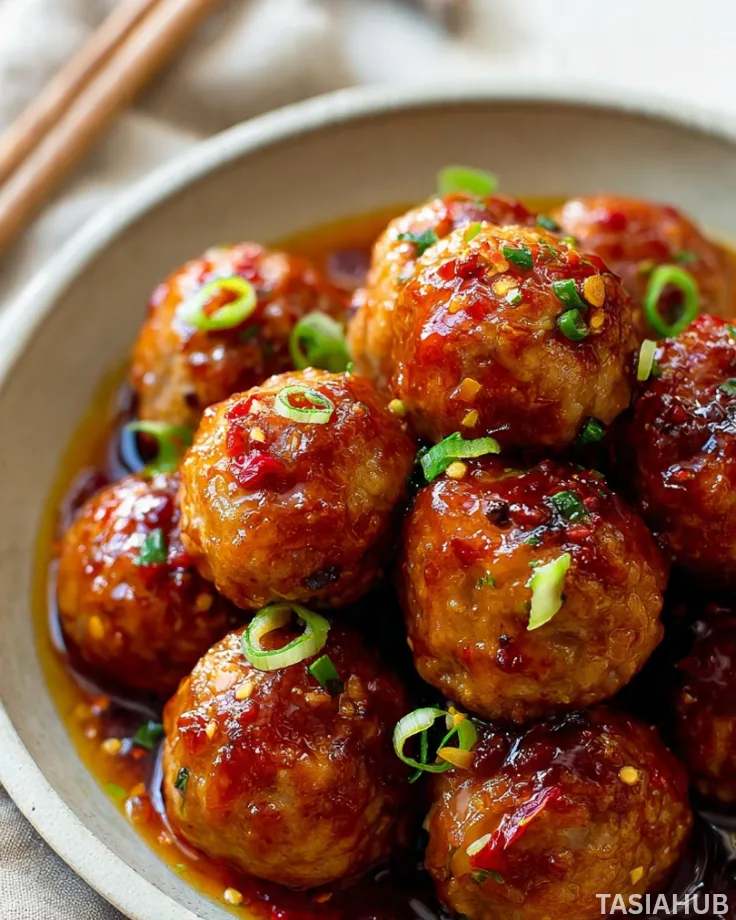 Firecracker Chicken Meatballs
