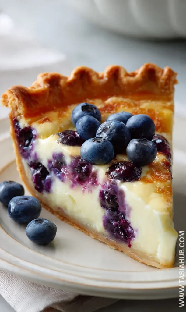 blueberry custard pie
