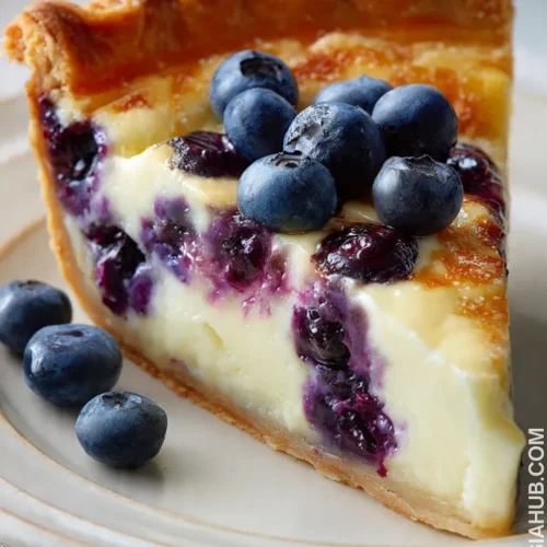 blueberry custard pie