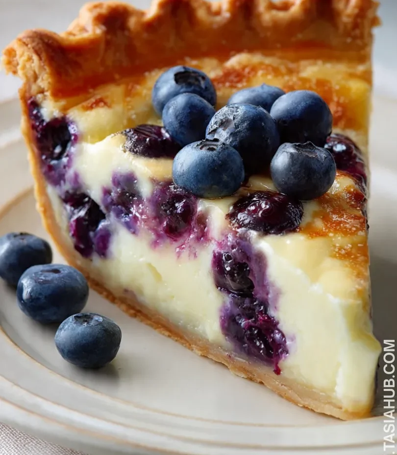 blueberry custard pie