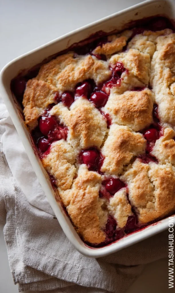 cherry cobbler with pie filling