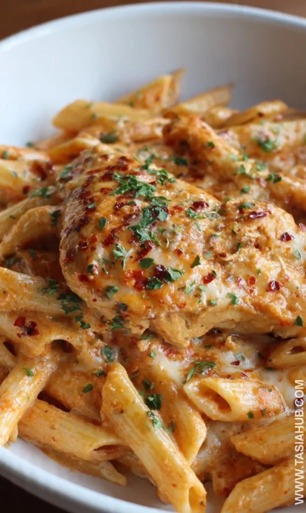 crockpot Italian chicken pasta