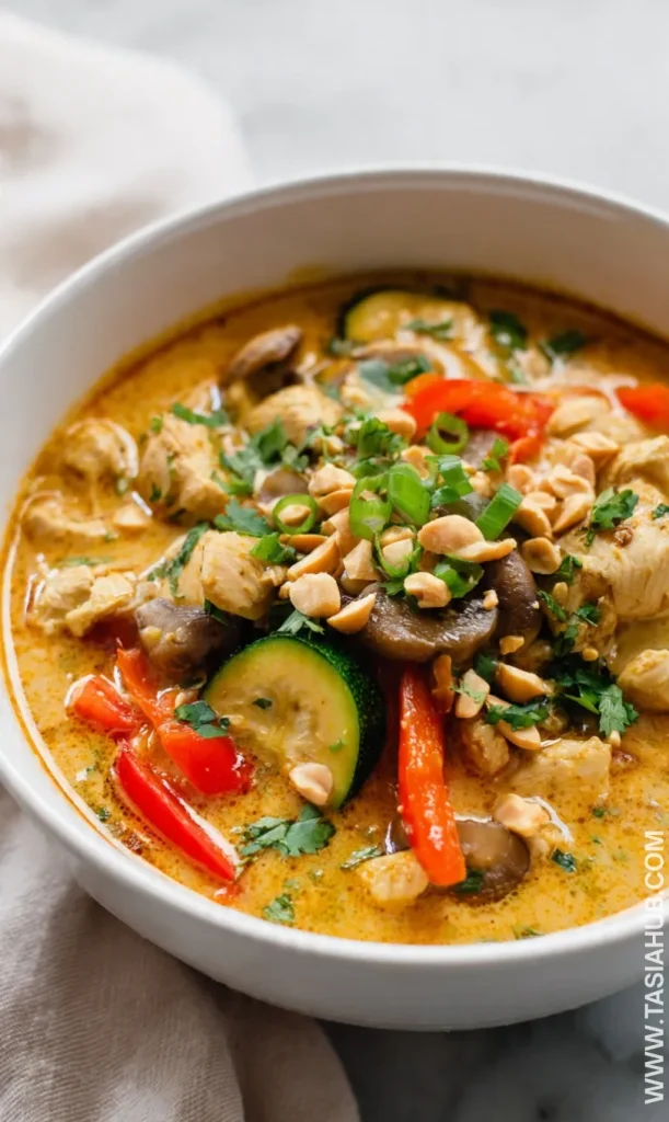 crockpot Thai coconut chicken soup