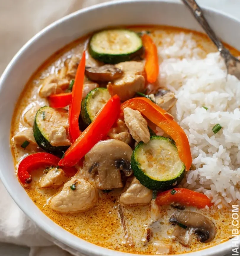 Crockpot Thai Coconut Chicken Soup