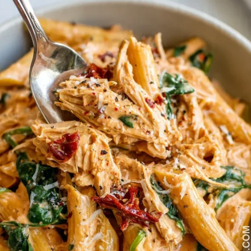 crockpot tuscan chicken pasta