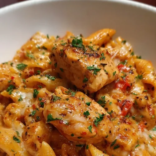 crockpot Italian chicken pasta
