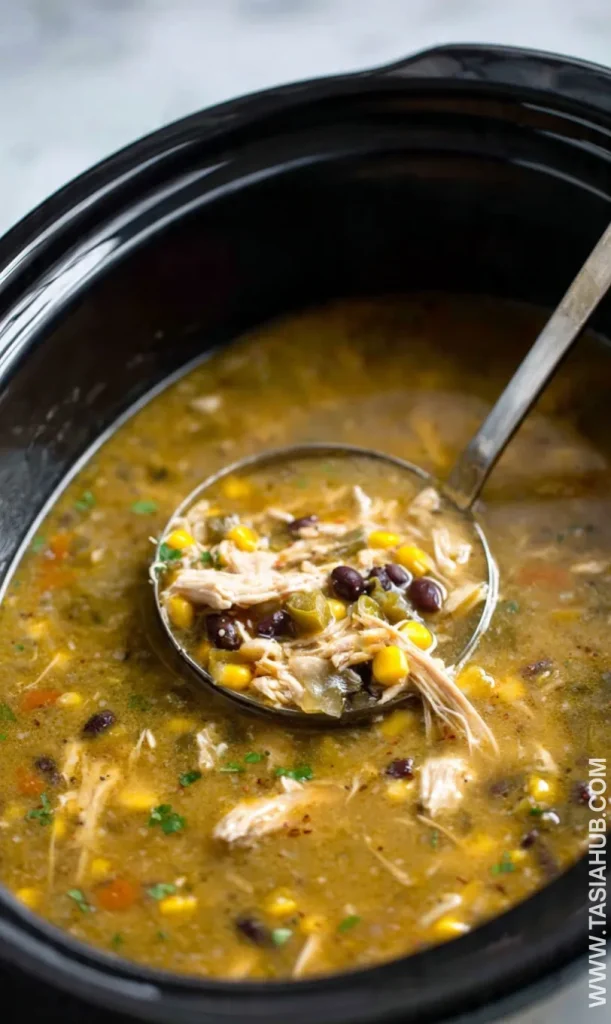 crockpot green enchilada chicken soup