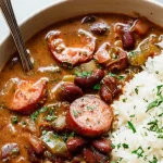 crockpot red beans and rice with sausage