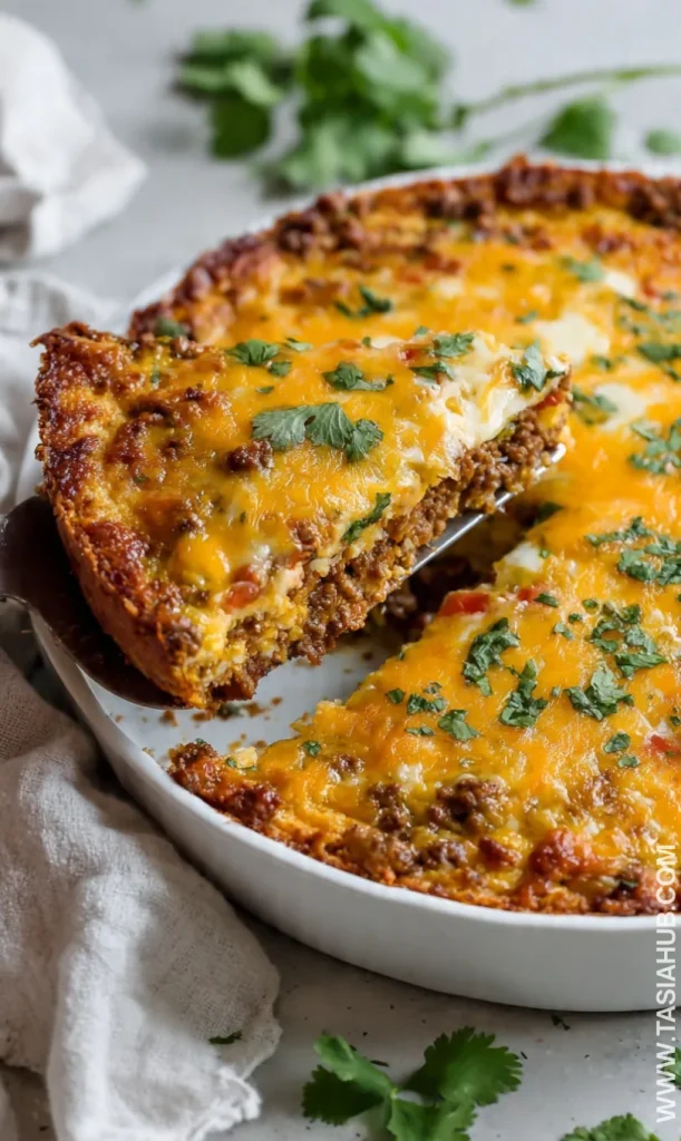 keto taco pie