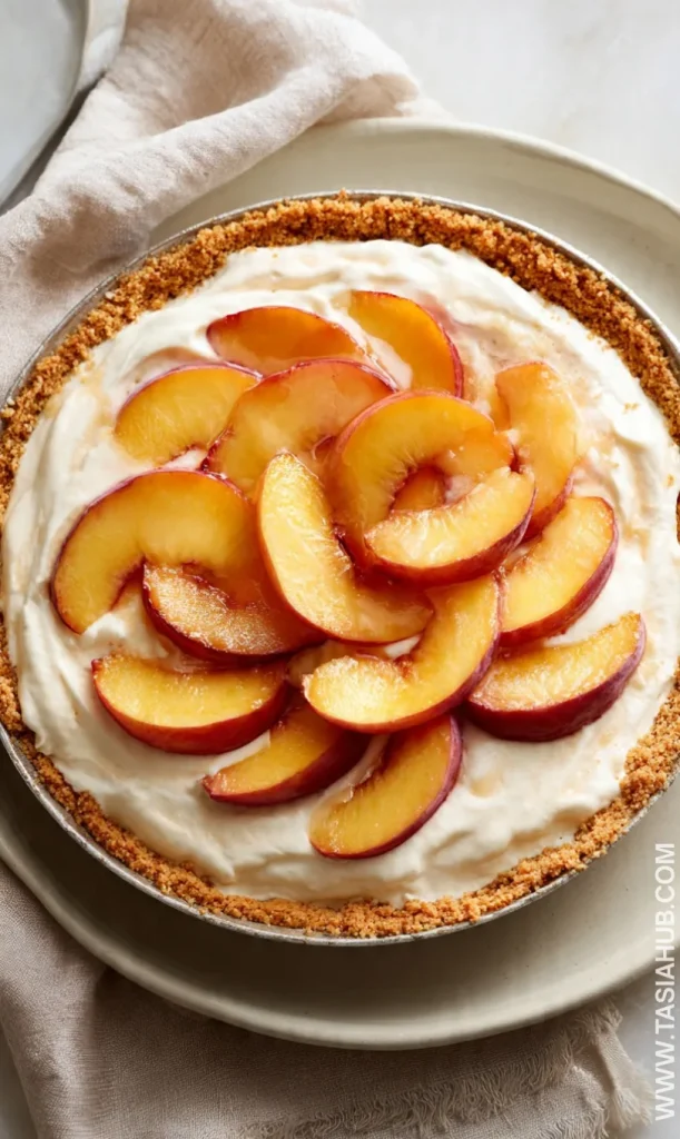 peaches and cream pie