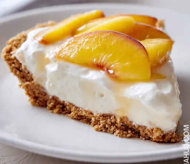 peaches and cream pie