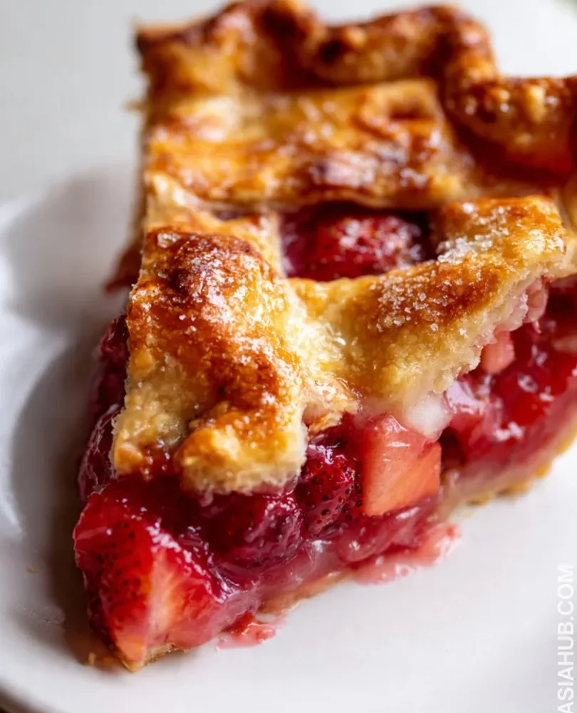 rhubarb strawberry pie