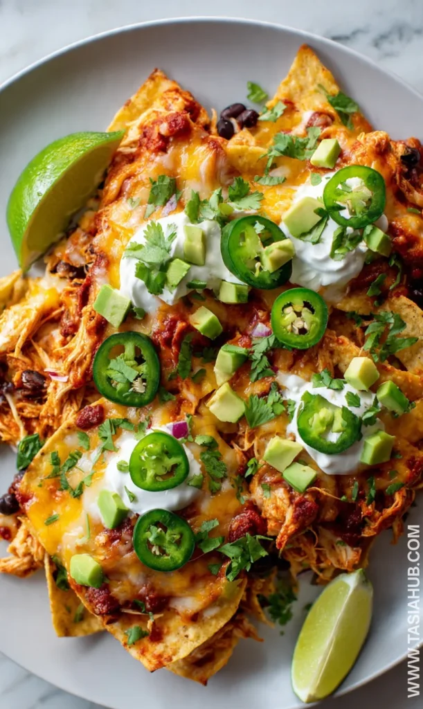 slow cooker chicken nachos