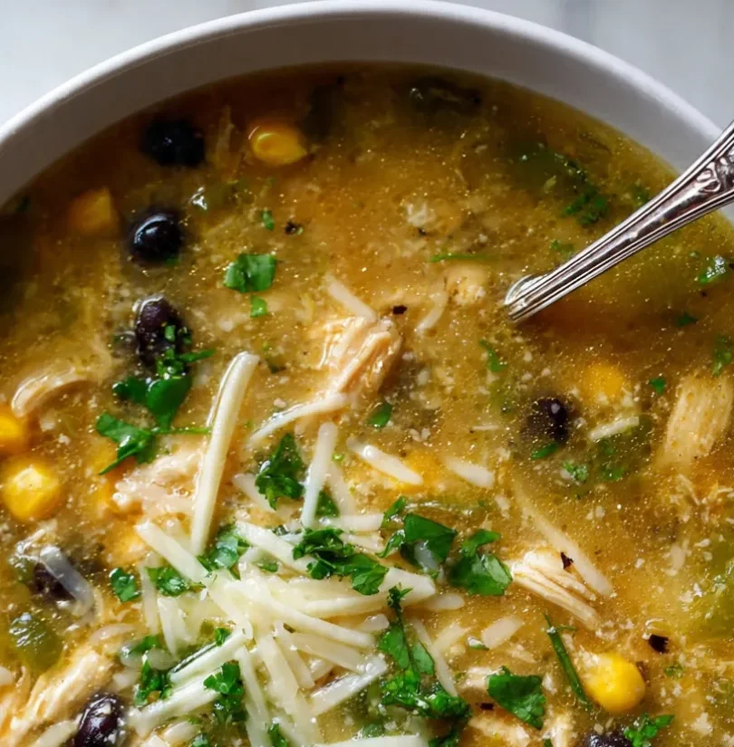 crockpot green chicken enchilada soup